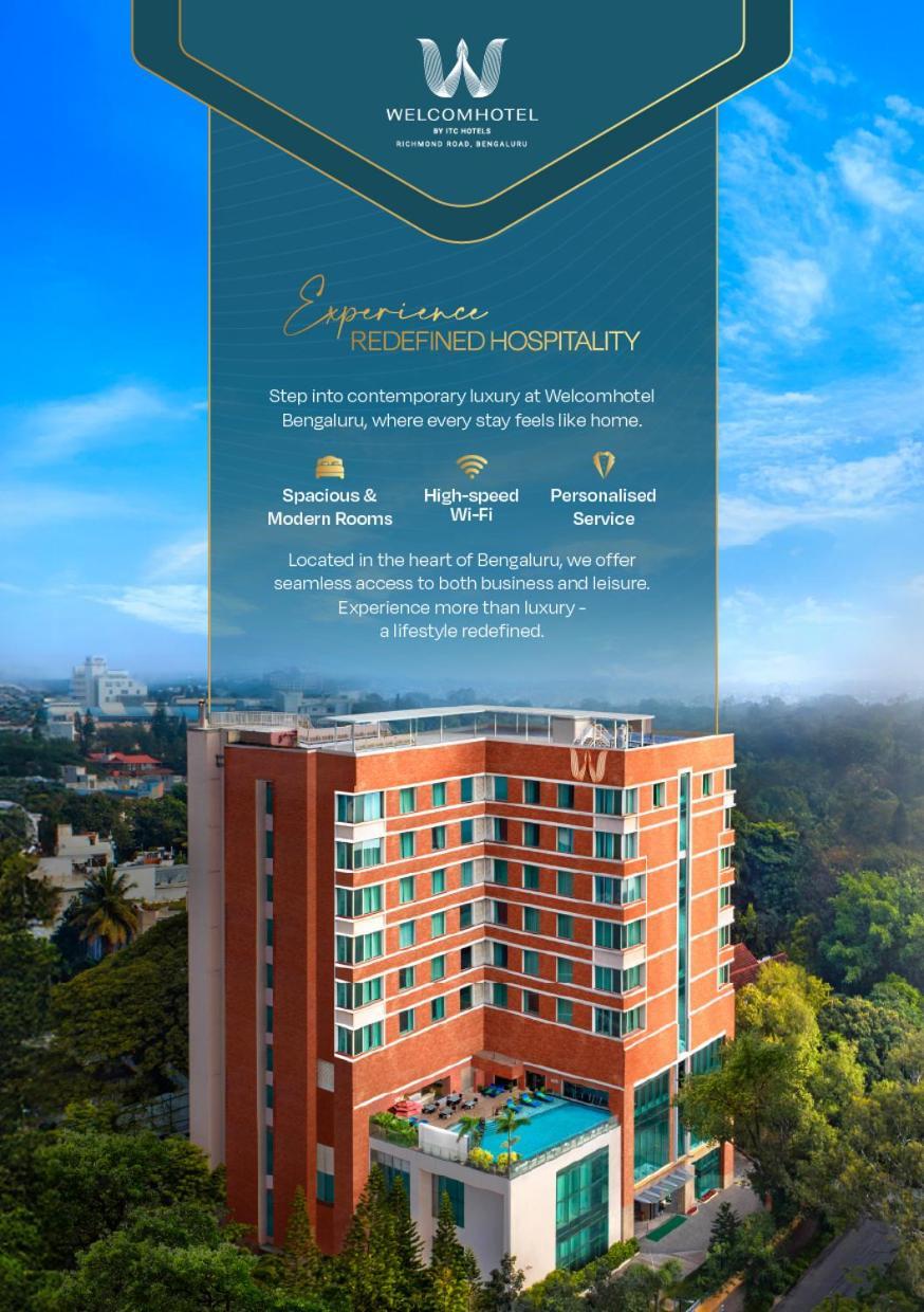 Welcomhotel By Itc Hotels, Richmond Road, Bengaluru Eksteriør billede
